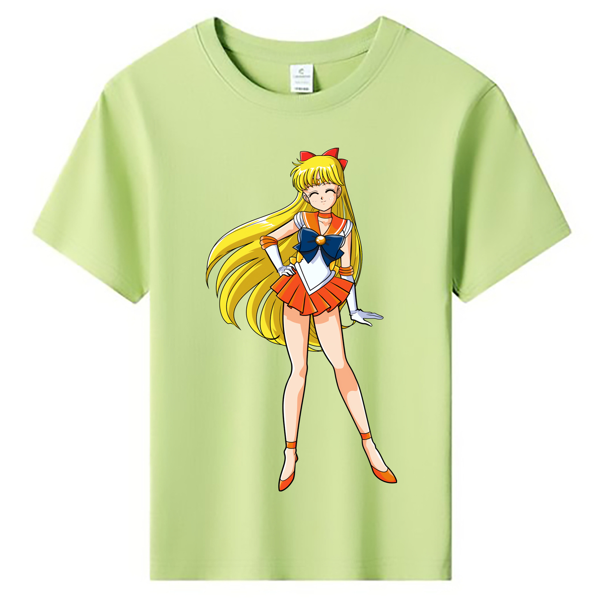 （画像用） 美少女戦士セーラームーン 愛野 美奈子 あいの みなこ Sailor Moon Aino Minako 綿100％キッズTシャツ（フロントプリント）